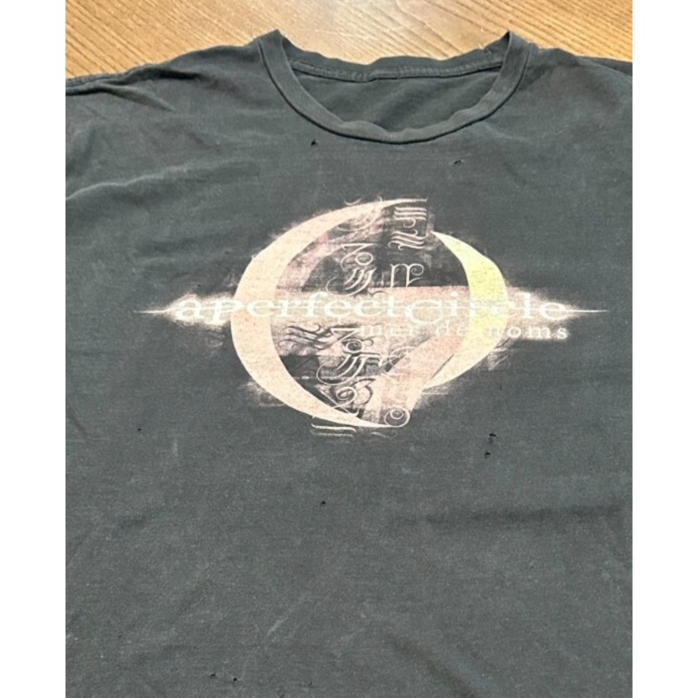 A Perfect Circle Mer De Noms Shirt Vintage RARE Tool, APC, Puscifer Slashed READ